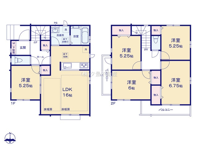 《仲介手数料無料》練馬区西大泉３丁目25-5新築一戸建てハートフルタウンの間取り