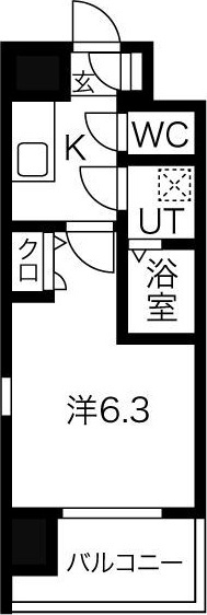 エスリードレジデンス大阪ザ・クラスの間取り