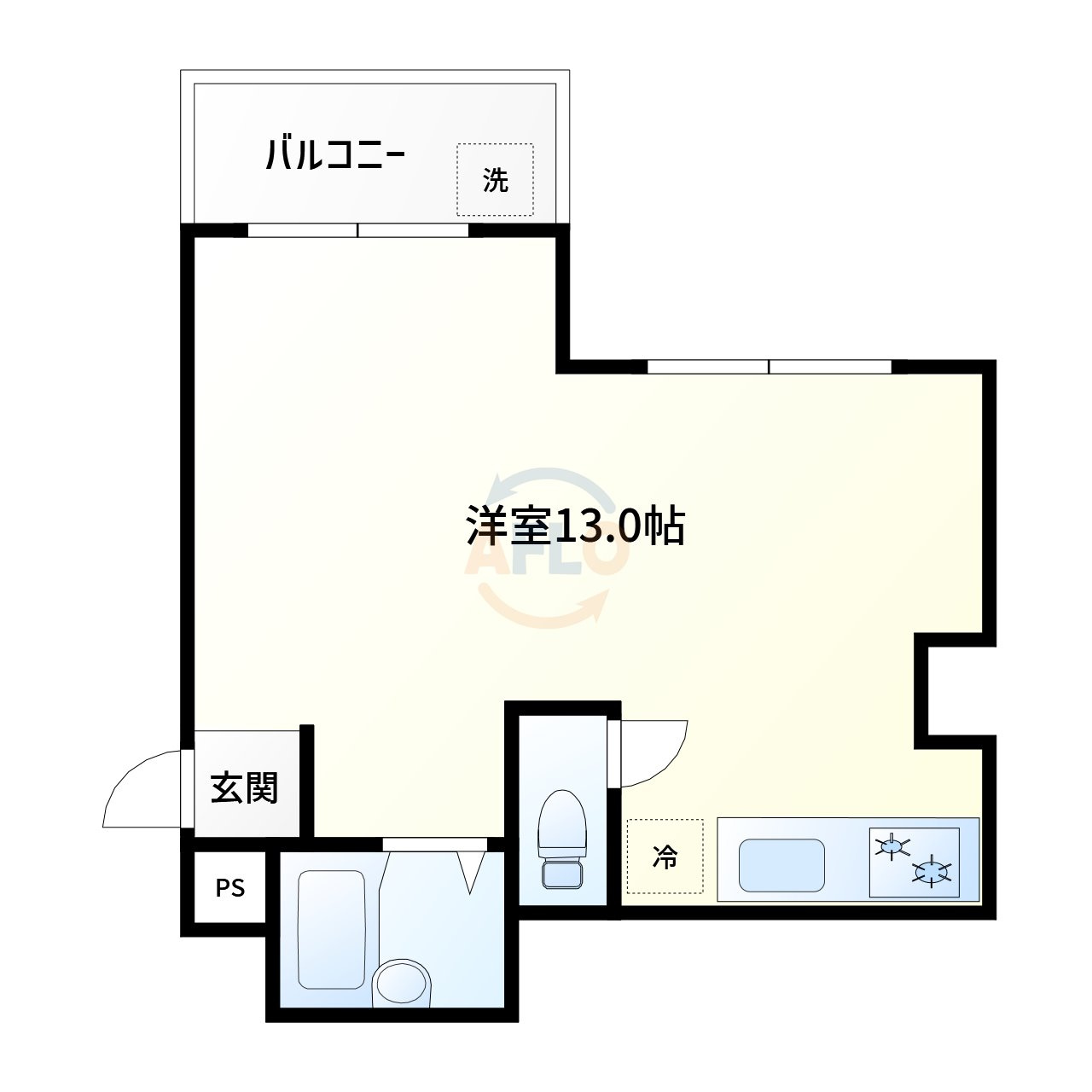 ヴォンジョルノ難波の間取り|ヴォンジョルノ難波　間取り