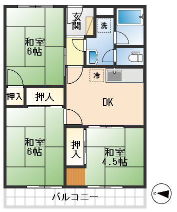 ライオンズマンション千里丘A棟の間取り
