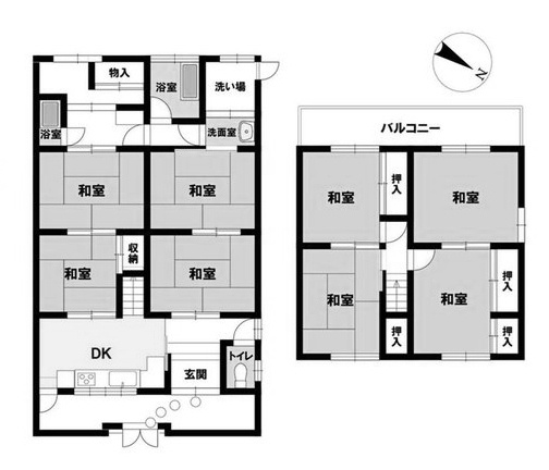 【間取り】 | 下津林前泓町 一戸建 | 昭和43年6月建築