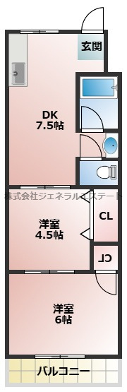 【間取り】 | 土佐ビル2　高柳