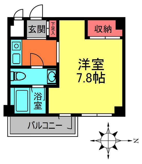 調布市上石原１丁目の賃貸マンションの間取り|
