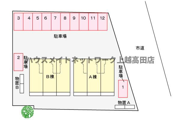 レゴリスＢの区画図|配置図