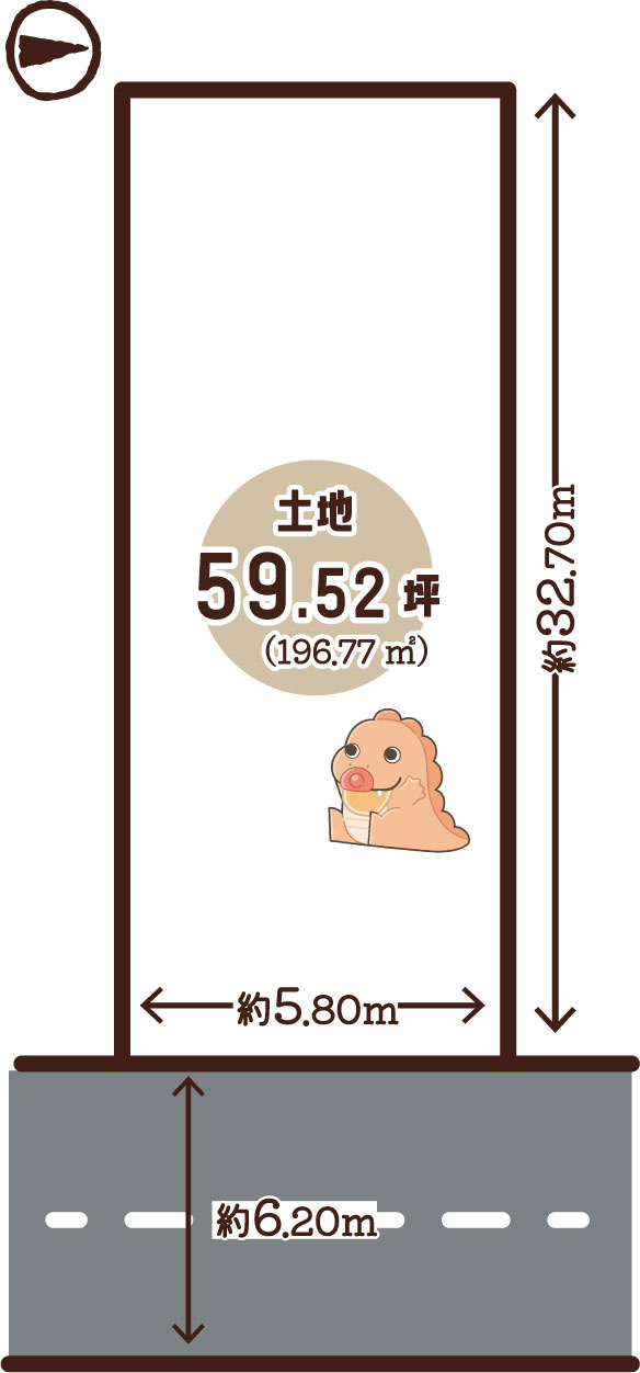 京町九丁目の土地図