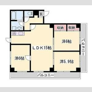 コーポ茶屋の間取り