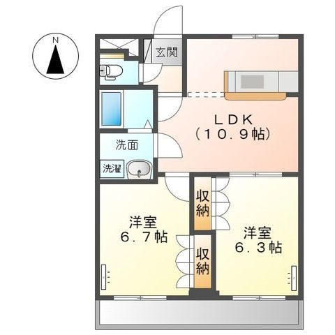 ブルーダイヤモンドの間取り