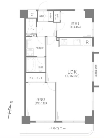 ドムール江古田の間取り