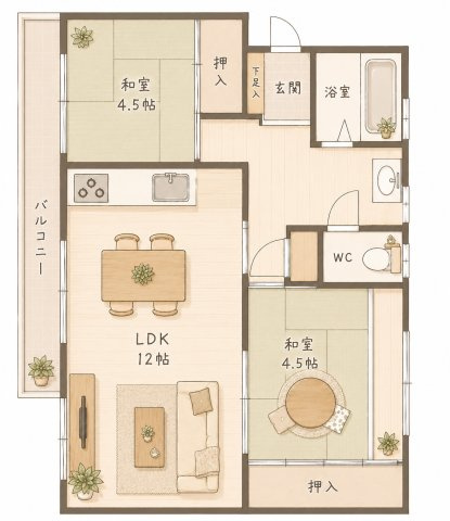 箕面如意谷住宅15号棟の間取り|間取り図はいかがですか？ご希望を叶える間取りですか？リビングの広さは？水回りの位置は？カウンターキッチン？など色々な情報が集約されています。弊社ではリフォームなどのご相談も承っております。