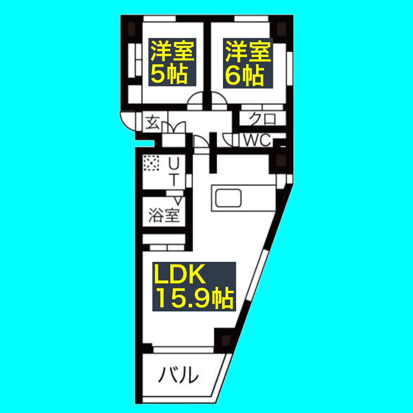 PLATZ KAKUOZANの間取り