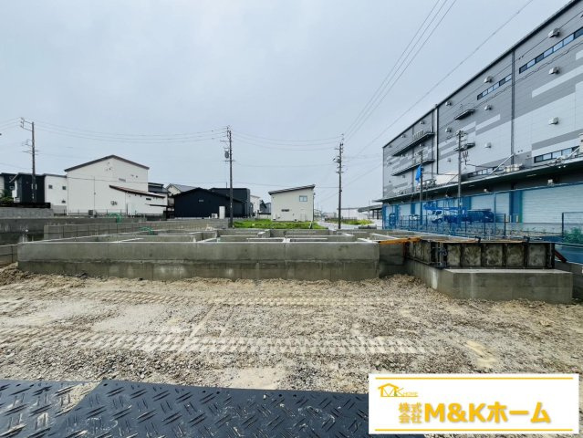 知多市新知字南新生　全6棟　A号棟の外観|Ｒ8.9.8撮影　基礎完成です♪　長期優良住宅☆