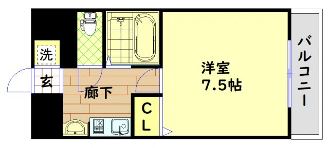 【間取り】 | パークサイドピクチャー西心斎橋