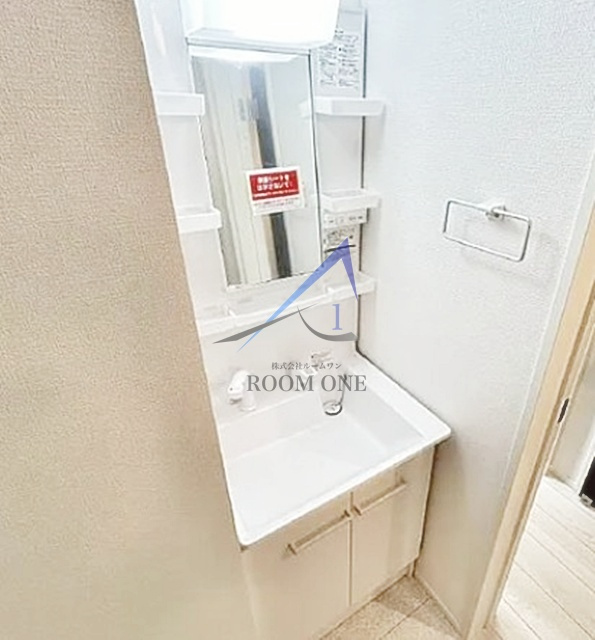 カインドネス金町の洗面所|洗面台です。
