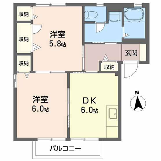 【間取り】 | 第二双葉ハイツ　A棟
