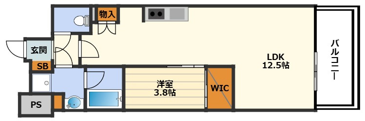 コンフォリア・リヴ東梅田の間取り