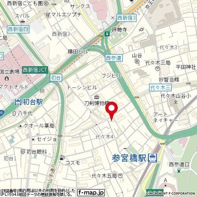 ニューハイツ切り通しの地図