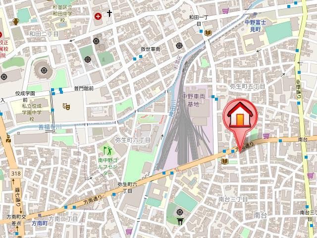 メゾンクレールの地図