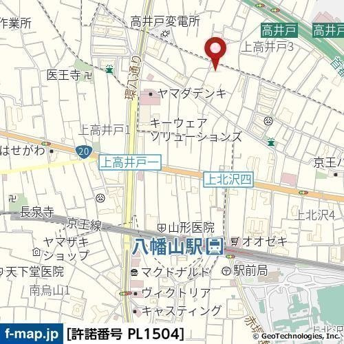 オーク・スクエア八幡山の地図