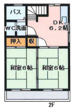 山下様住居付店舗の間取り|2階