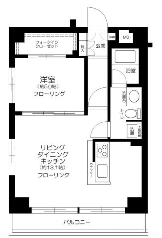 プレール・ドゥーク中野坂上の間取り|間取りです。