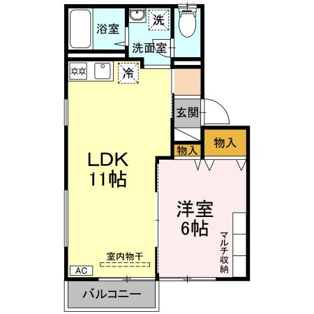 アパートメントコアβの間取り