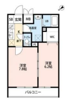 エフマーレ咲ヶ丘の間取り