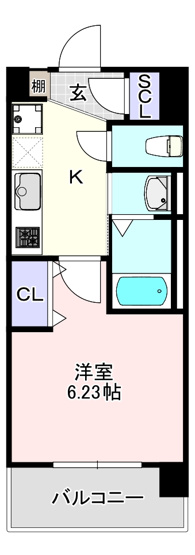 【間取り】 | Luxe布施南Ⅱ