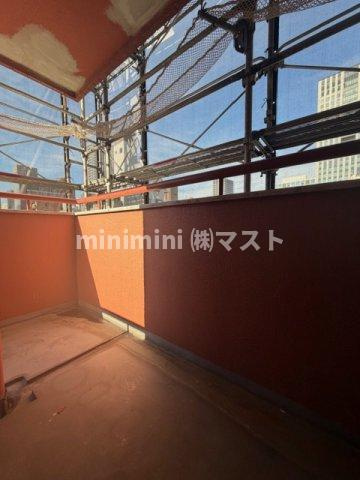 本町セントラルハイツのバルコニー