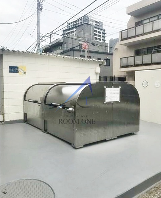 市ヶ谷加賀町アパートＡ棟のその他共用部分|敷地内ゴミ置き場です。