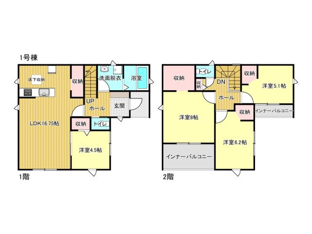 鈴鹿市南玉垣町《1号棟》の間取り