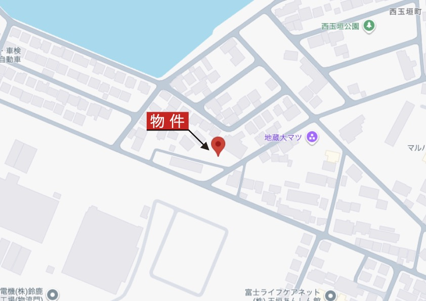 鈴鹿市南玉垣町《1号棟》の地図|詳細Map