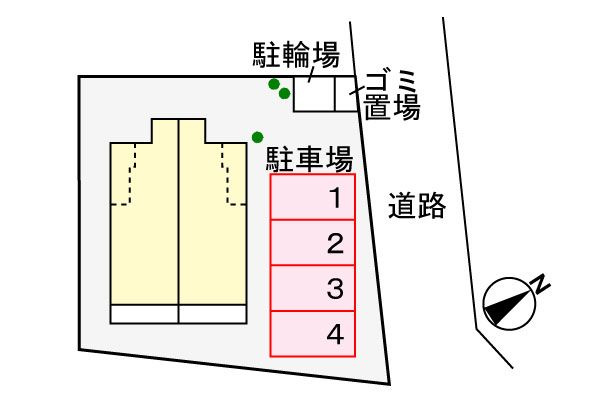 フェスターレⅢの駐車場