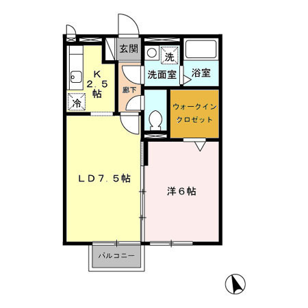 グランドソレーユ東合川の間取り