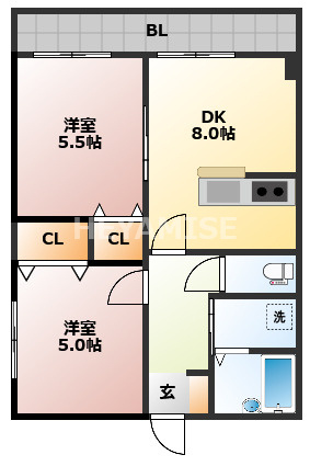 大野ビルの間取り