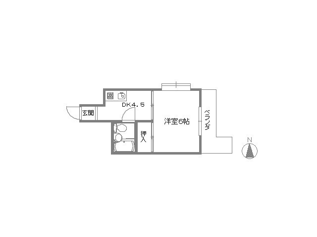 東洋プラザ蒲生の間取り