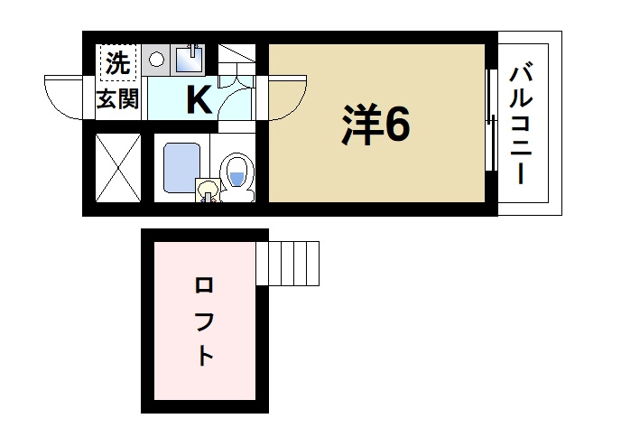 シティパレスJR郡山駅前の間取り|使いやすい間取りです
