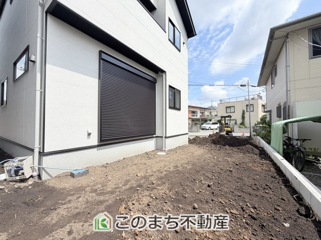 リガーレ宇都宮市鶴田町28期の庭|大きなお庭でご家族や友人を招いてＢＢＱもできますね！お子様の水遊びにもぴったりです☆