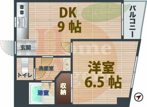 【間取り】 | ミオ・パードレ | 1LDKのお部屋です。