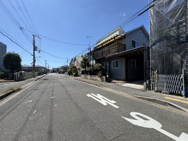 明石市西明石町２丁目新築戸建１号棟の前面道路含む現地写真|2026年9月1日撮影