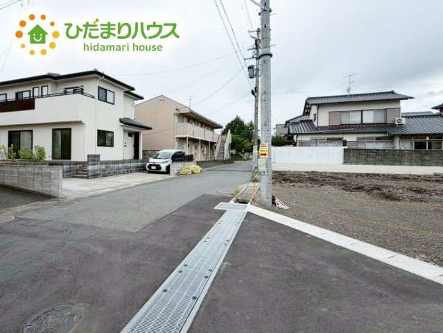 いわき市平城東1丁目第1　新築戸建　1号棟の前面道路含む現地写真|スーパー至近で、お買い物に便利な立地です(#^^#)