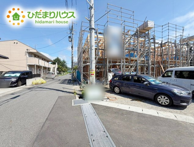 いわき市平城東1丁目第1　新築戸建　1号棟の前面道路含む現地写真|スーパー至近で、お買い物に便利な立地です(#^^#)
