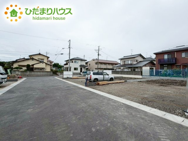 いわき市平城東1丁目第1　新築戸建　3号棟の前面道路含む現地写真|スーパー至近で、お買い物に便利な立地です(#^^#)