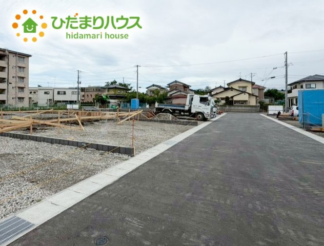 いわき市平城東1丁目第1　新築戸建　10号棟の前面道路含む現地写真|スーパー至近で、お買い物に便利な立地です(#^^#)