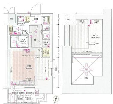 エステムコート神戸県庁前IVグランディオの間取り
