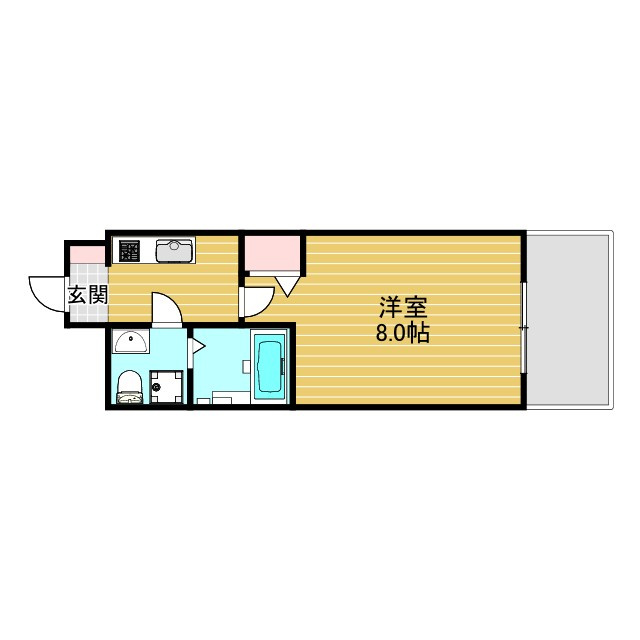SERENITE江坂四番館の間取り