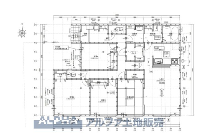 ~青梅千ヶ瀬町3丁目~ Newly built houseの間取り|【Floor plan】
◆採光と風◆家事導線も比較的良好で、2面採光と風通しの良さで過ごしやすい麗(うら)らかな気分にさせてくれるリビングダイニングルーム