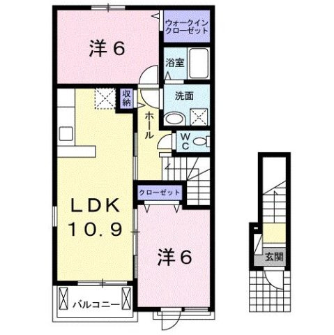 【間取り】 | クラージュ　Ⅱ