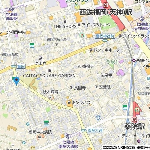 Ｓ－ＦＯＲＴ警固タワーの地図