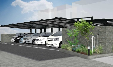 シャルマンSKJの駐車場