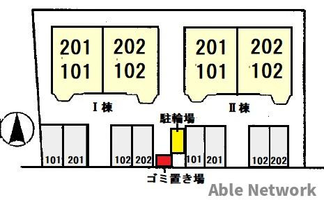 サンヴェールⅠの区画図